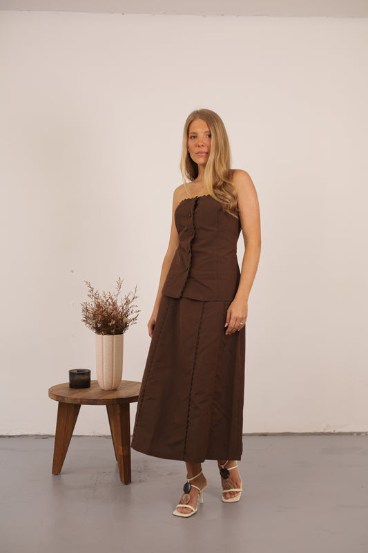 Mia Skirt - Chocolate