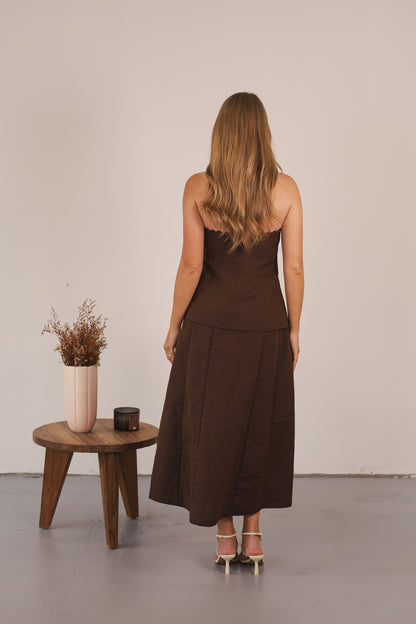 Mia Skirt - Chocolate
