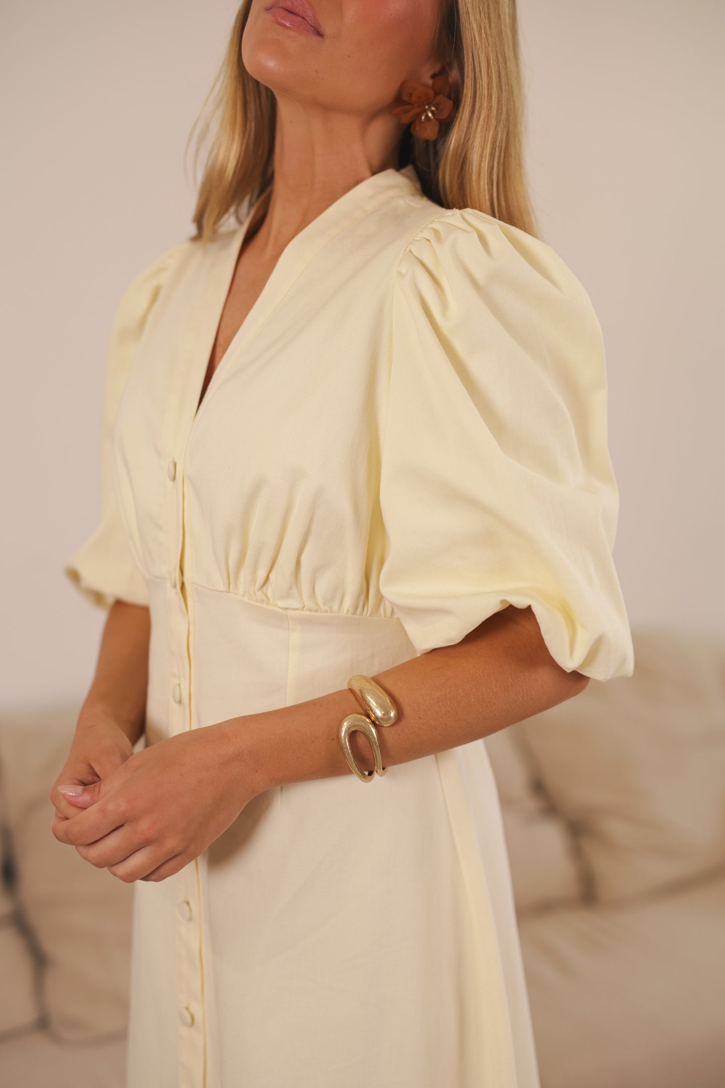 Amelia Dress - Butter