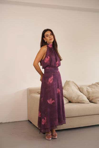 Liry Top Princess Earrings Plum