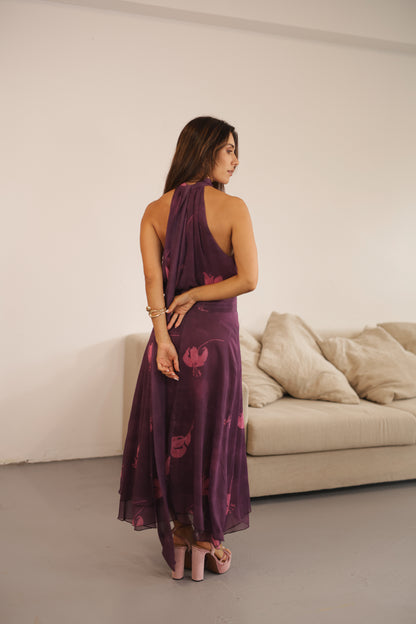 Selina Skirt Princess Earrings Plum