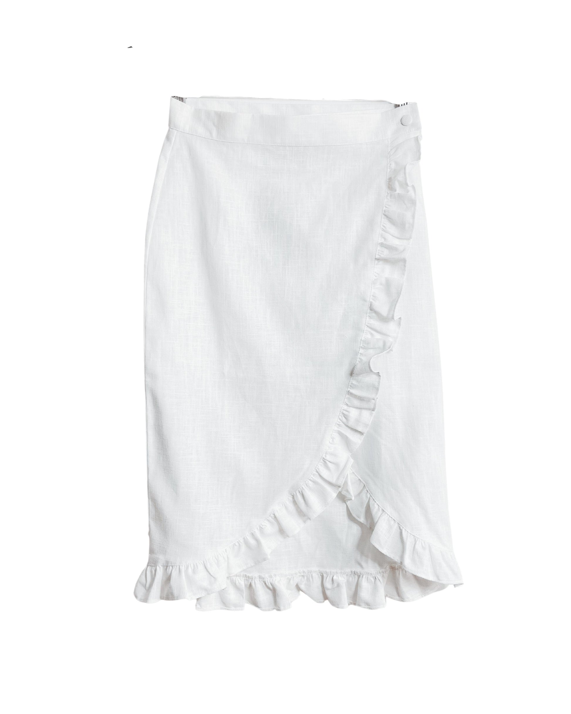 Rosana Skirt | White - Fluffy Feet 